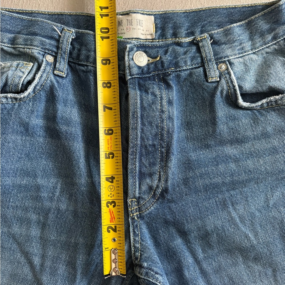 We the Free Women’s Straight Leg Distressed Cotton Crop Fray Size 25 - Picture 5 of 8